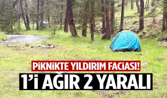 Piknikte yıldırım faciası: 1’i ağır 2 yaralı