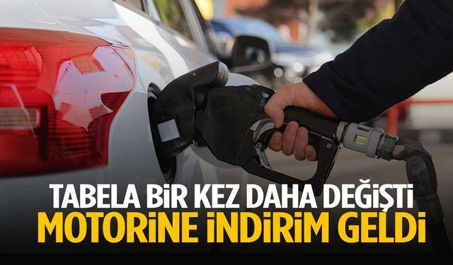 Tabela bir kez daha değişti! Motorine indirim geldi