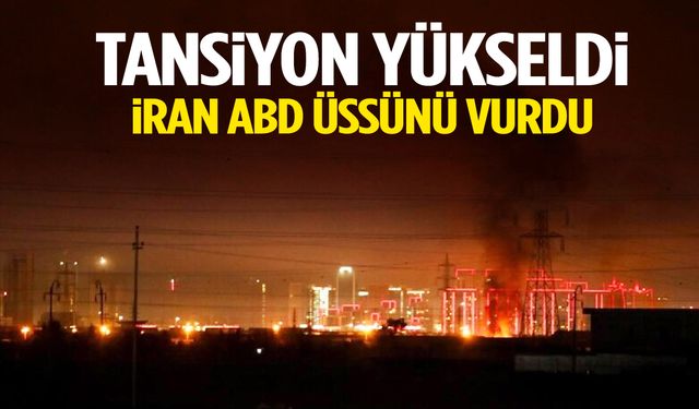 Tansiyon yükseldi… İran ABD üssünü vurdu!