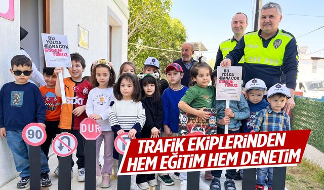 Trafik ekiplerinden hem eğitim hem denetim
