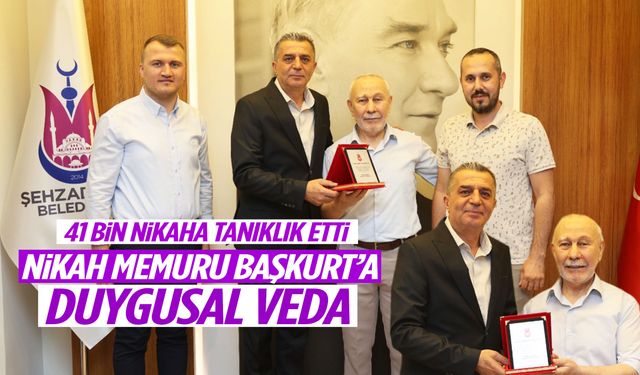 41 bin nikaha tanıklık etti… Manisa’da nikah memuru Başkurt’a duygusal veda!