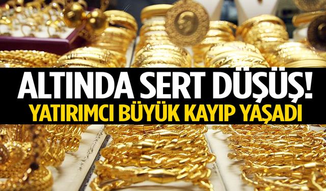 Altında sert düşüş! Yatırımcı büyük kayıp yaşadı