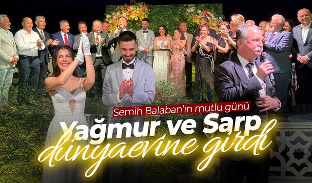 Balaban ve İşnel ailelerinin mutlu günü