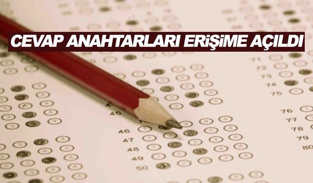 LGS soru kitapçıkları ve cevap anahtarları erişime açıldı