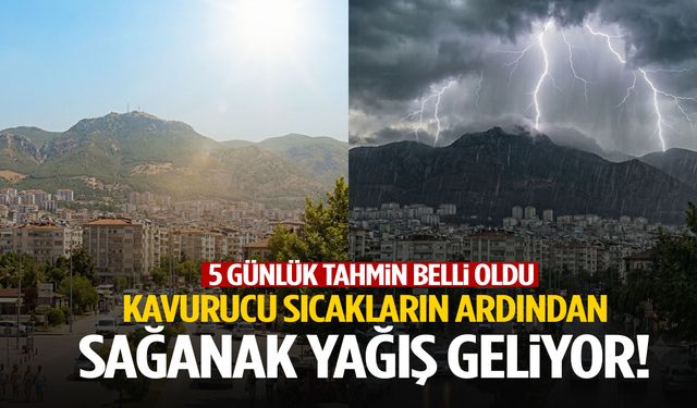 Manisa’da kavurucu sıcakların ardından sağanak geliyor!