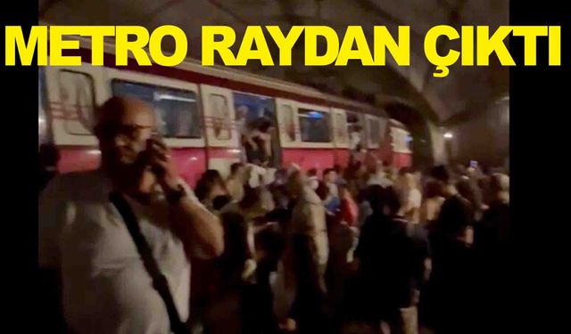 Kadıköy’de metro raydan çıktı! Yolcular raylardan yürüyerek tahliye edildi