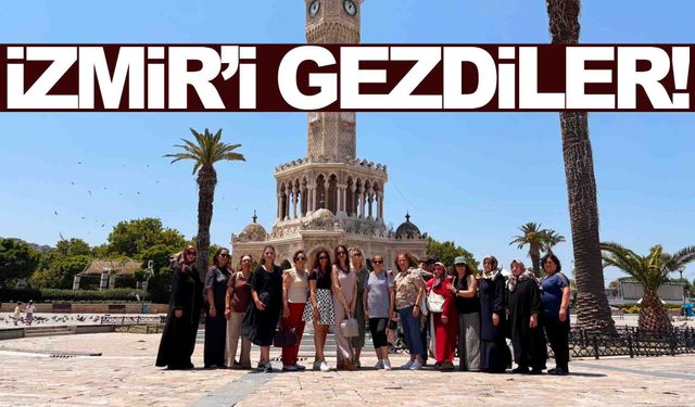 Manisalı kadınlar İzmir’i gezdi... Yunusemre'den İzmir'e gezi