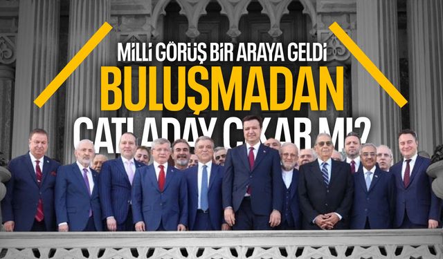 Milli Görüş kökenli isimler aynı karede