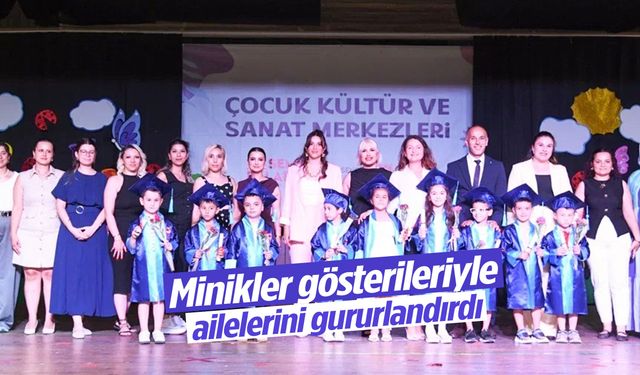 Miniklerden yıl sonu şöleni! 450 öğrenci sahnede alkış topladı