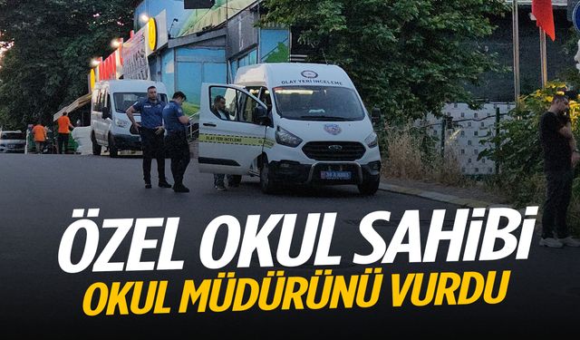 Özel okul sahibi, okul müdürünü vurdu!