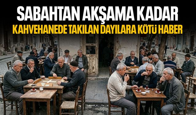 Sabahtan akşama kadar kıraathanede takılanlara kötü haber