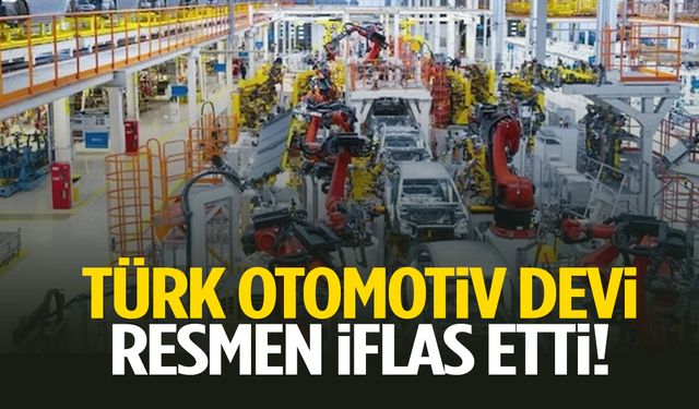 Türk otomotiv devi iflas etti!