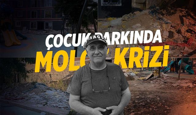 Manisa’da çocuk parkının yanındaki inşaat mahalleliyi isyan ettirdi!