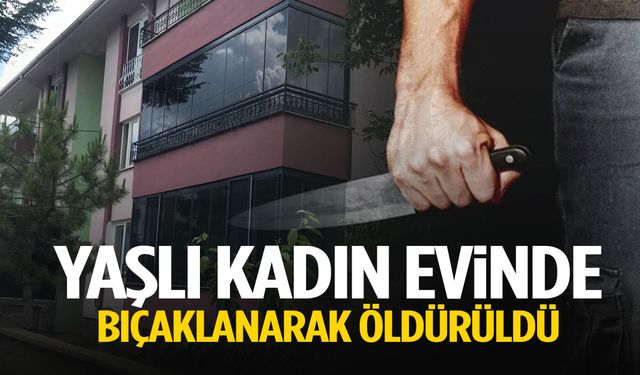 Yaşlı kadın evinde bıçaklanarak öldürüldü