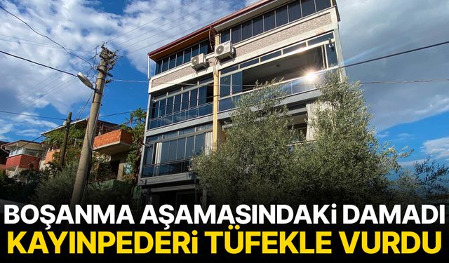 Boşanma aşamasındaki damadı kayınpederi tüfekle vurdu