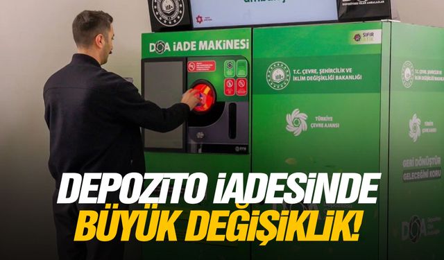 Depozito iadesinde büyük değişiklik!