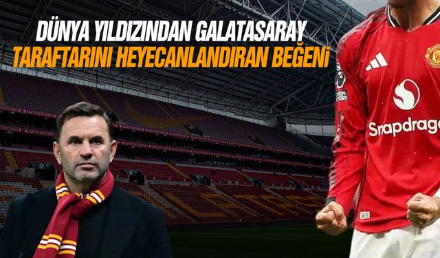 Dünya yıldızından Galatasaray taraftarını heyecanlandıran beğeni!