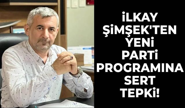 İlkay Şimşek'ten Yeni Parti programına sert tepki!