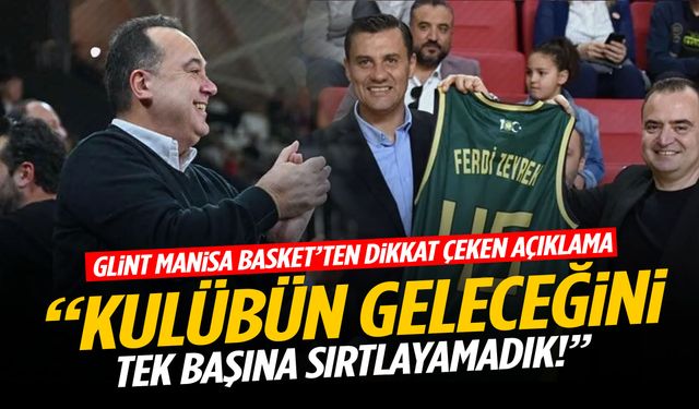 Glint Manisa Basket’ten dikkat çeken çıkış: Tek başımıza yetemedik!