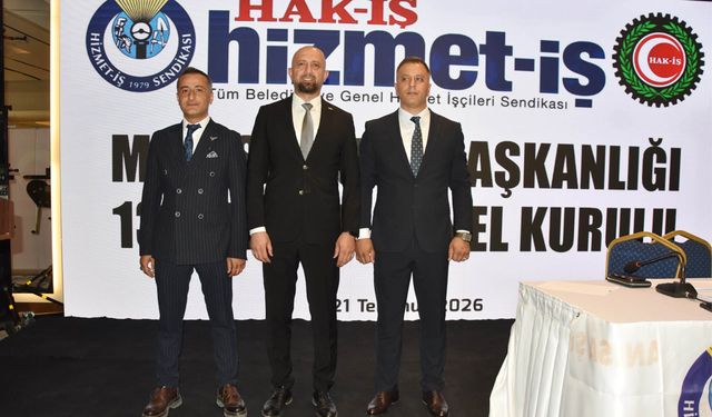 Hizmet-İş Sendikası Manisa Şubesi'nde Okan Polat güven tazeledi