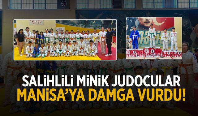 Salihlili minik judocular Manisa'ya damga vurdu!