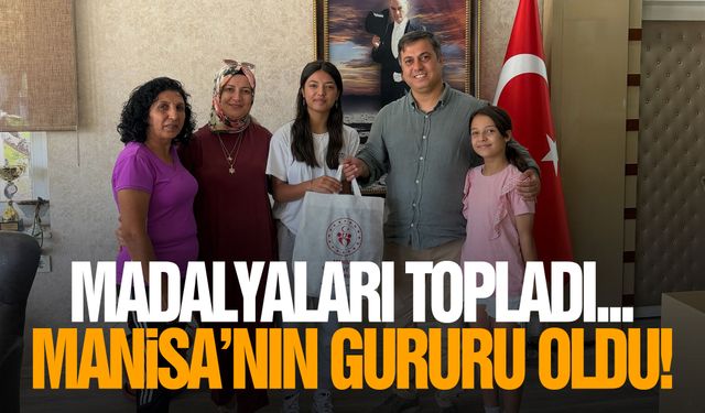 Madalyaları topladı... Manisa'nın gururu oldu!