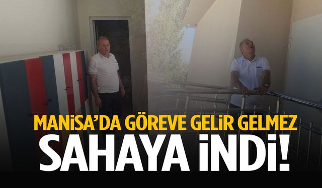 Manisa’da göreve gelir gelmez sahaya indi!