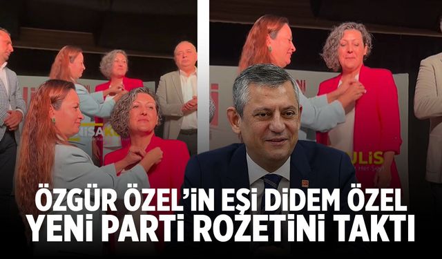 Özgür Özel'in eşi Didem Özel, YENİ Parti'ye Manisa'da katıldı