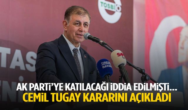 AK Parti’ye katılacağı iddia edilmişti… Cemil Tugay kararını açıkladı!