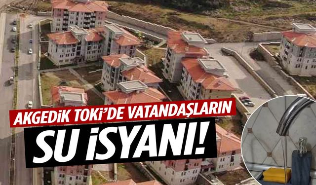 Akgedik TOKİ sakinleri isyan etti: “MASKİ ilgilenmiyor…”