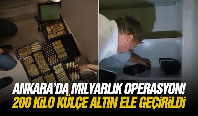Ankara’da milyarlık operasyon! 200 kilo külçe altın ele geçirildi