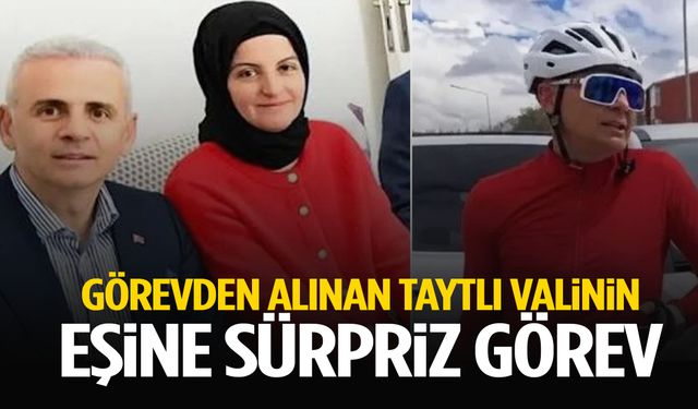 Görevden alınan taytlı valinin eşine sürpriz görev
