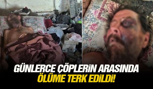 Günlerce çöplerin arasında ölüme terk edildi!