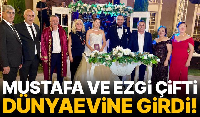 Mustafa ve Ezgi çifti dünyaevine girdi!