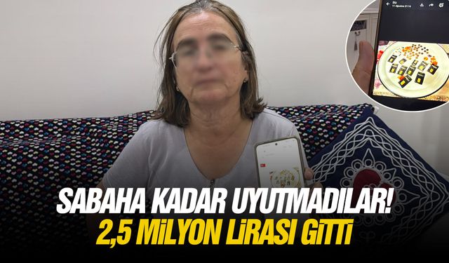 Sabaha kadar uyutmadılar! 2,5 milyon lirası gitti