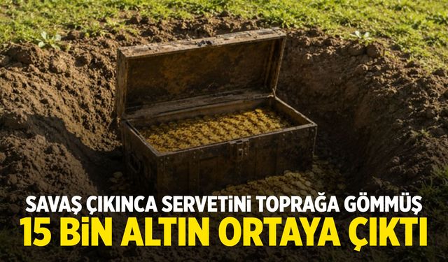 Savaş çıkınca toprağa gömmüş... 15 bin sikke bulundu