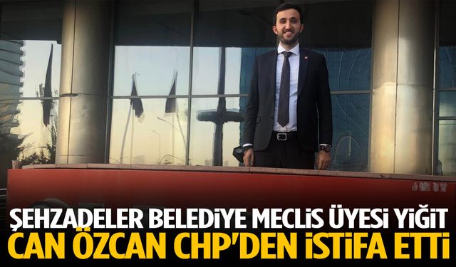 Şehzadeler Belediye Meclis Üyesi Yiğit Can Özcan CHP'den istifa etti