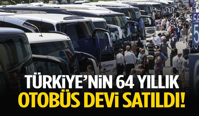 Türkiye’nin 64 yıllık otobüs devi satıldı!