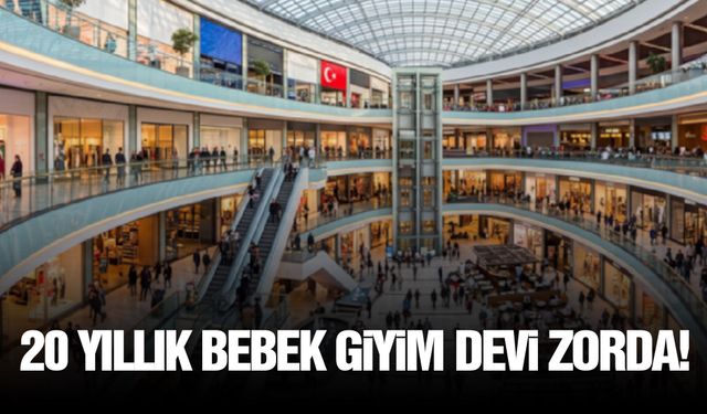 20 yıllık bebek giyim devi zorda!