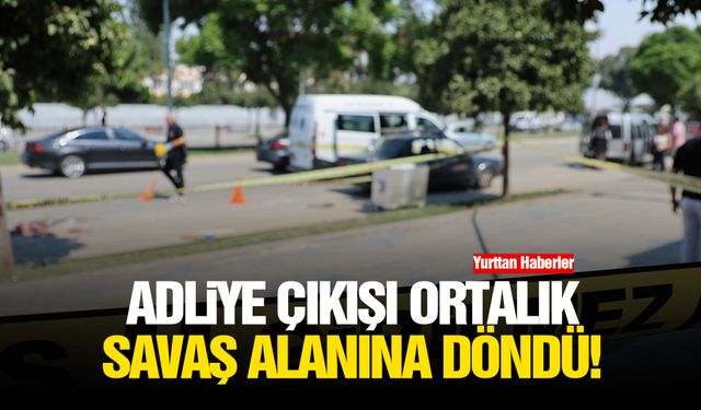 Adliye çıkışı ortalık savaş alanına döndü!