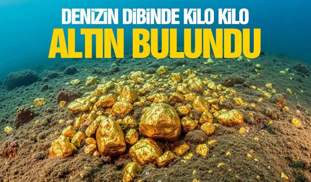 Denizin dibinden servet çıktı