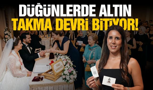Düğünlerde altın takma devri bitiyor!