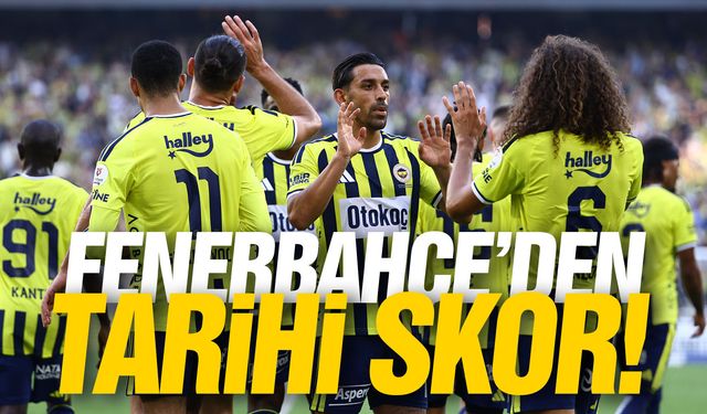 Fenerbahçe’den tarihi skor! Gol oldu yağdı…