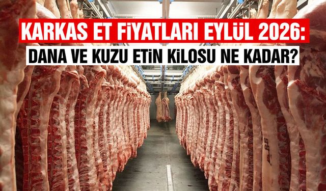Karkas Et Fiyatları Eylül 2026: Dana ve Kuzu Etin Kilosu Ne Kadar?