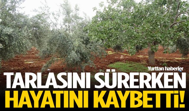 Tarlasını sürerken hayatını kaybetti!