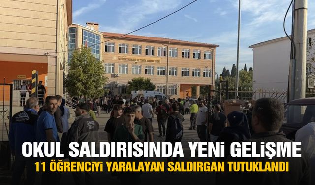 Manisa’da 11 öğrenciyi yaralayan saldırgan tutuklandı!