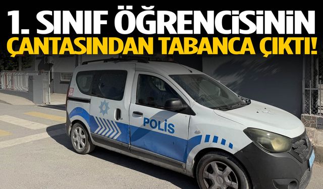 1. sınıf öğrencisinin çantasından tabanca çıktı!