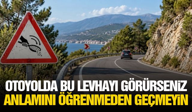 Otoyolda bu levhayı görürseniz anlamını öğrenmeden geçmeyin