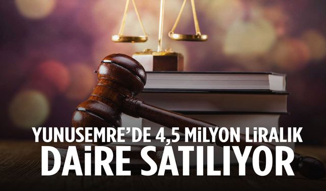 Yunusemre'de 4,5 milyon liralık daire satılıyor