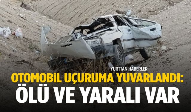 Elazığ'da otomobil uçuruma yuvarlandı: 1 ölü, 1 yaralı